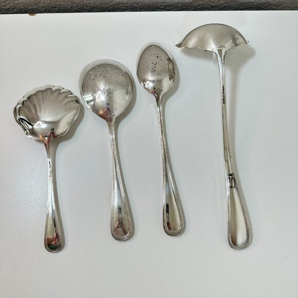 VTG Gorham Heritage Silver Plated Serving Utensil Set of 4 Made in Italy -READ - Picture 2 of 16